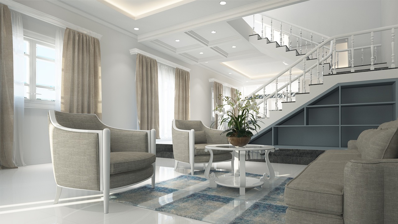 Moderne slaapkamer in greige met kleurrijke accenten. Moderne slaapkamer in greige met kleurrijke accenten.